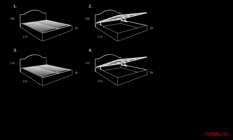 Кровать Brera Deauville Кровать Brera Deauville