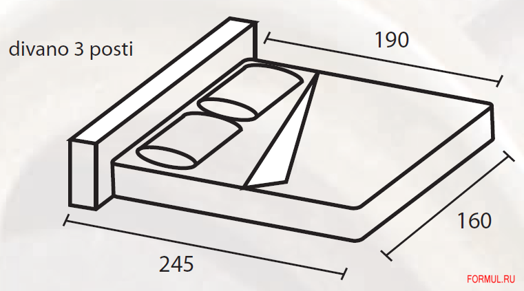 Диван C.I.S. Salotti Leonardo Диван C.I.S. Salotti Leonardo