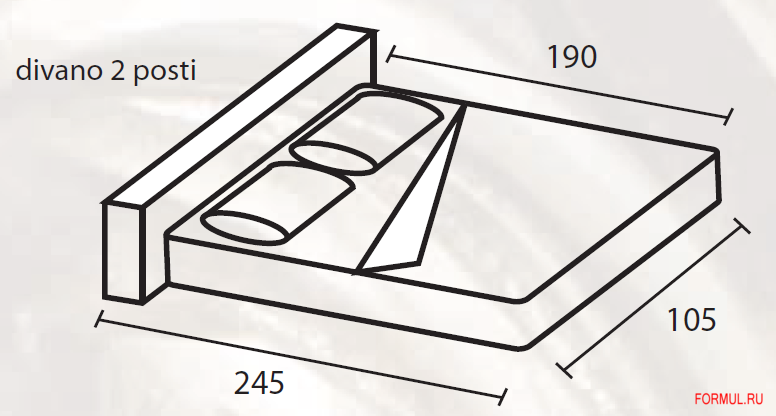 Диван C.I.S. Salotti Leonardo Диван C.I.S. Salotti Leonardo