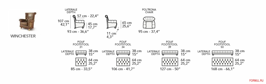 Кресло Nicoline WINCHESTER Кресло Nicoline WINCHESTER