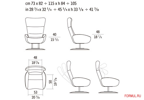 Кресло Giorgetti MAGICA Кресло Giorgetti MAGICA