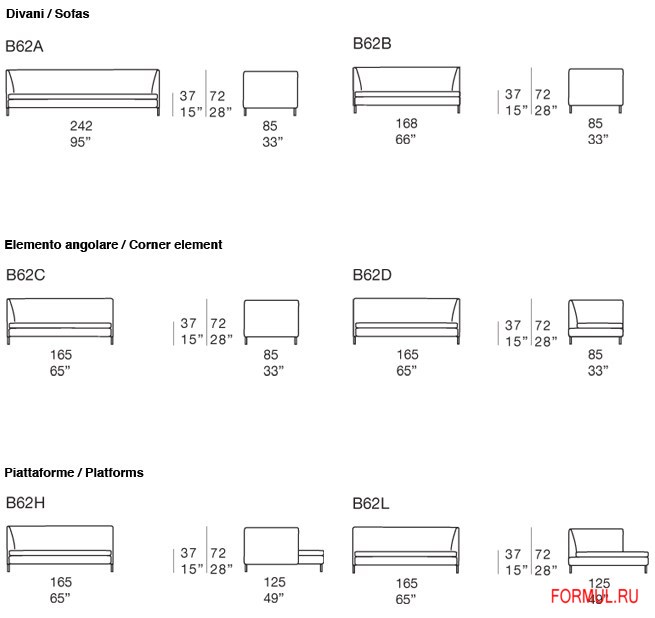Диван Paola Lenti Kimono Диван Paola Lenti Kimono