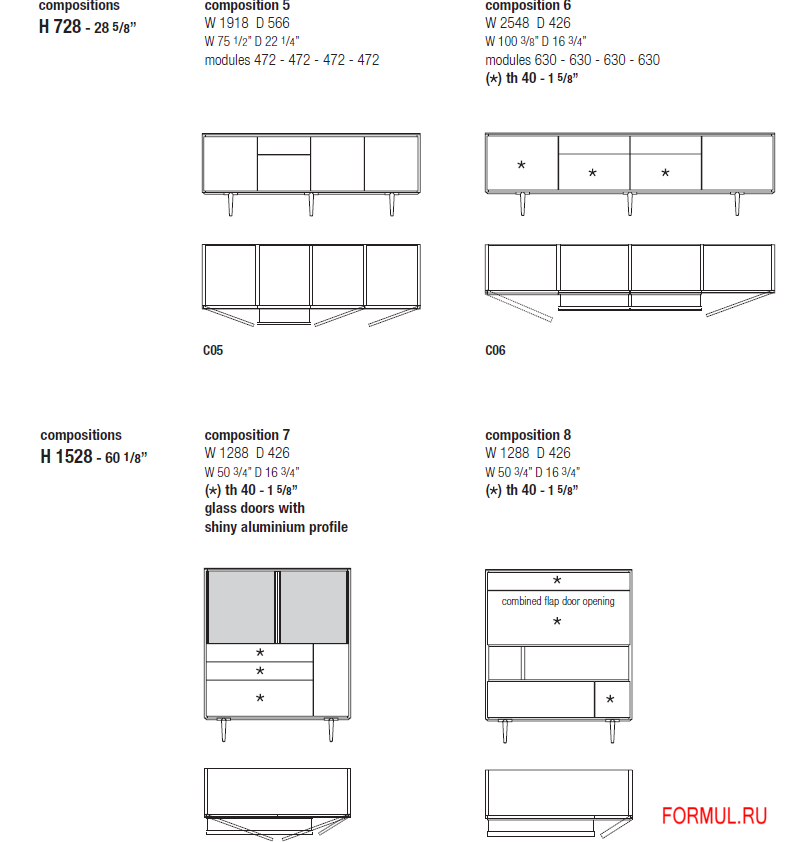 Тумба под TV Molteni&C 505 Sideboard Тумба под TV Molteni&C 505 Sideboard