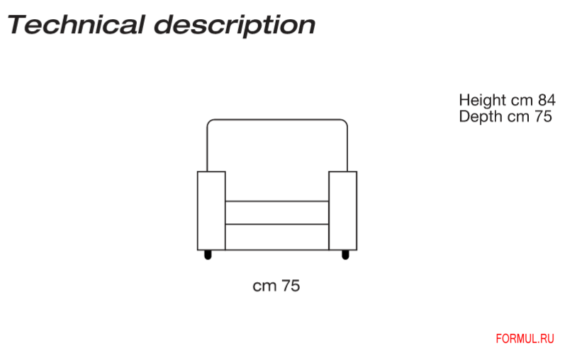 Кресло ZANISofa Ponza Кресло ZANISofa Ponza