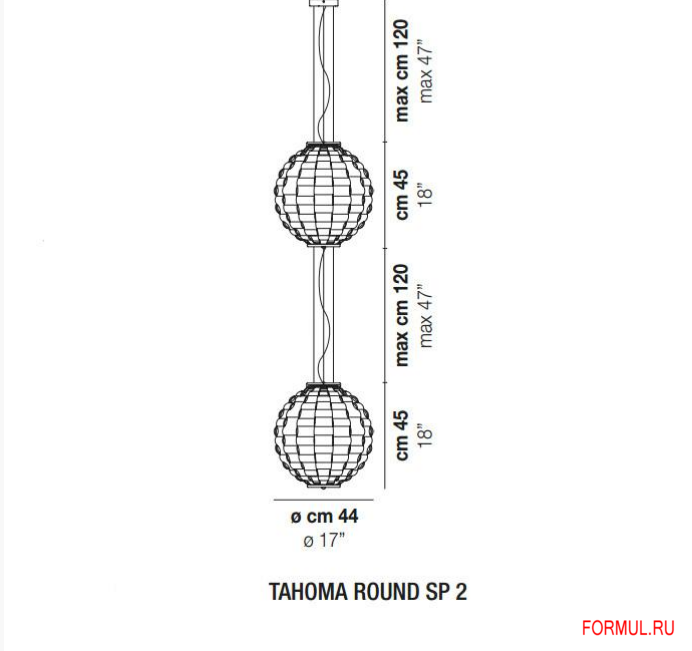 ����� Vistosi TAHOMA ROUND SP 2