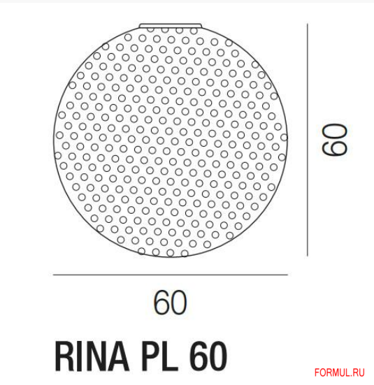 Лампа Vistosi RINA PL 60 Лампа Vistosi RINA PL 60