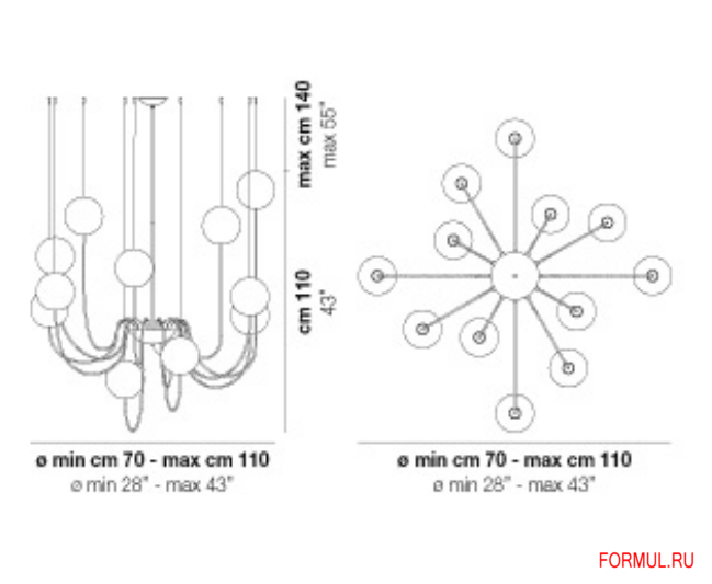 Светильник Vistosi PUPPET SP C12 Светильник Vistosi PUPPET SP C12