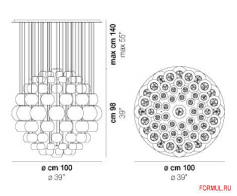 Светильник Vistosi Oto SP SPH Светильник Vistosi Oto SP SPH