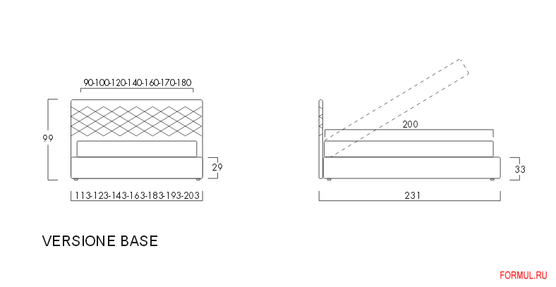Кровать Bolzan Letti Nice Кровать Bolzan Letti Nice