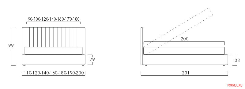 Кровать Bolzan Letti Lovely Chic Кровать Bolzan Letti Lovely Chic