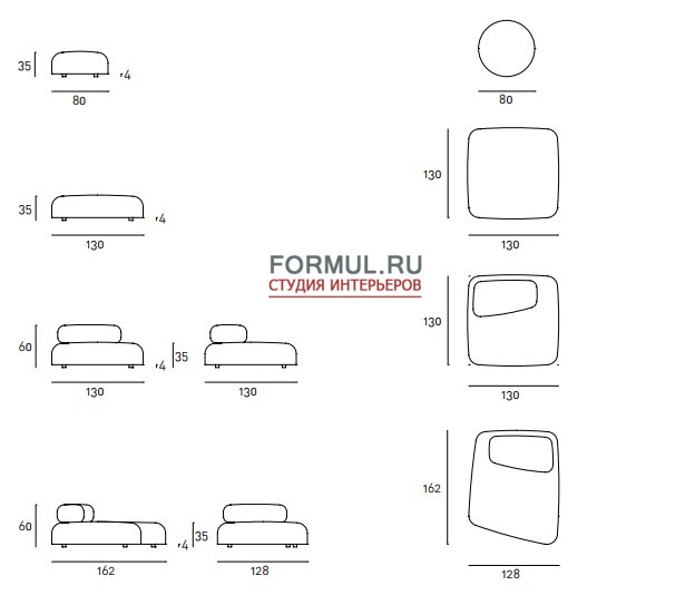 ����� Living Divani Bubble Rock