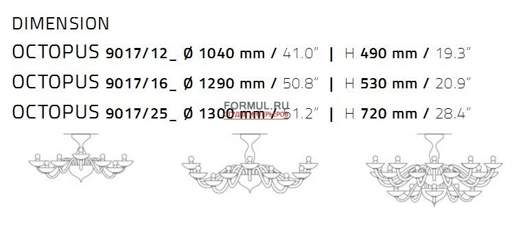 Люстра AvMazzega OCTOPUS Люстра AvMazzega OCTOPUS