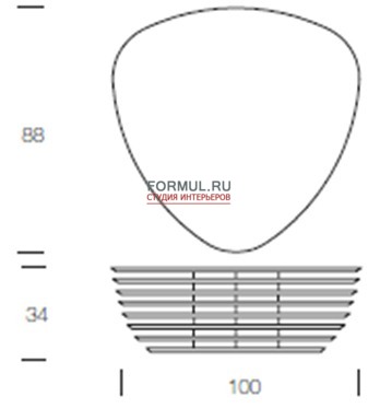 Столик Tonin Casa REA T/6303 Столик Tonin Casa REA T/6303