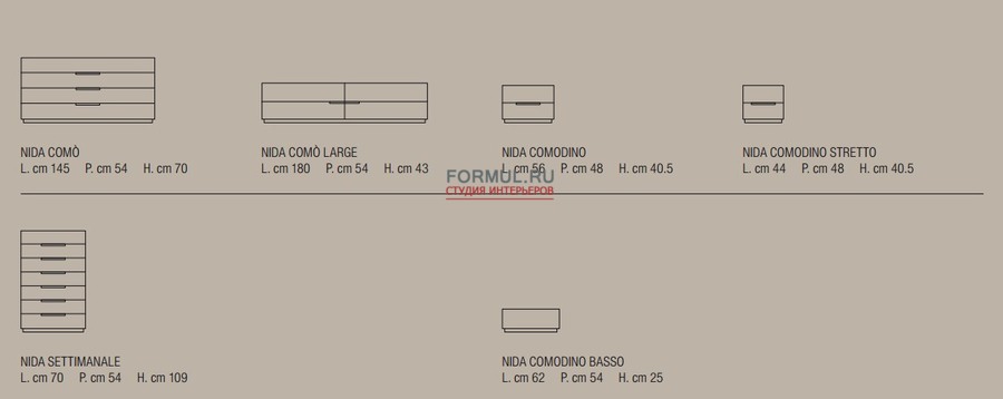 Комод La Falegnami Nida Комод La Falegnami Nida