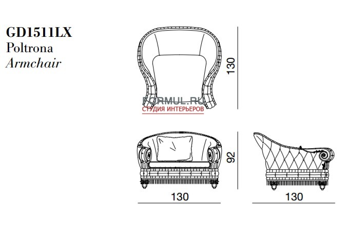 Диван и кресло Belcor Granducale Диван и кресло Belcor Granducale