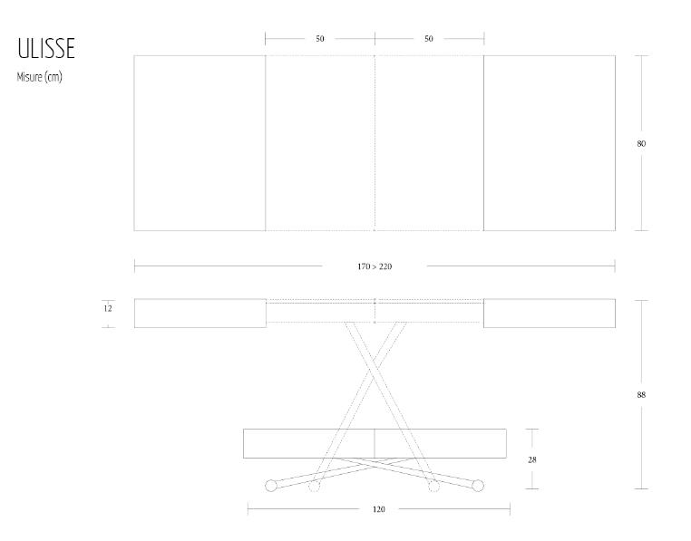 Стол трансформер Altacom Ulisse W21 M11 Стол трансформер Altacom Ulisse W21 M11