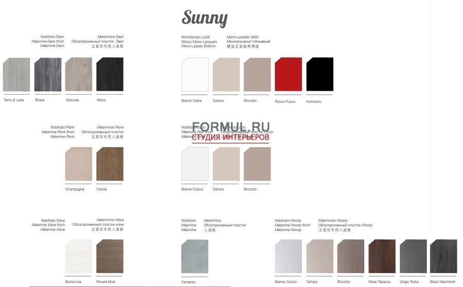 Кухня Berloni Sunny Deck Brace Кухня Berloni Sunny Deck Brace