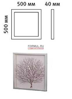 Панно Bello Pittura Кораллы (Бордо глянцевая рама) Панно Bello Pittura Кораллы (Бордо глянцевая рама)