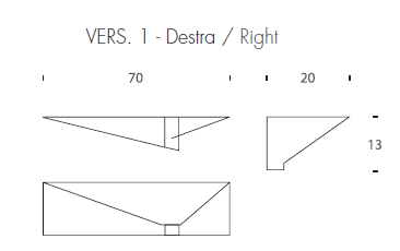 Полка Tonin Casa Albatros T/6441DX R Полка Tonin Casa Albatros T/6441DX R