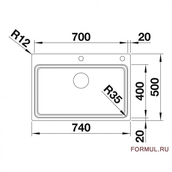 Кухонная мойка Blanco ETAGON 700-IF/A Кухонная мойка Blanco ETAGON 700-IF/A