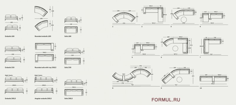 Диван Zanotta Noah Диван Zanotta Noah