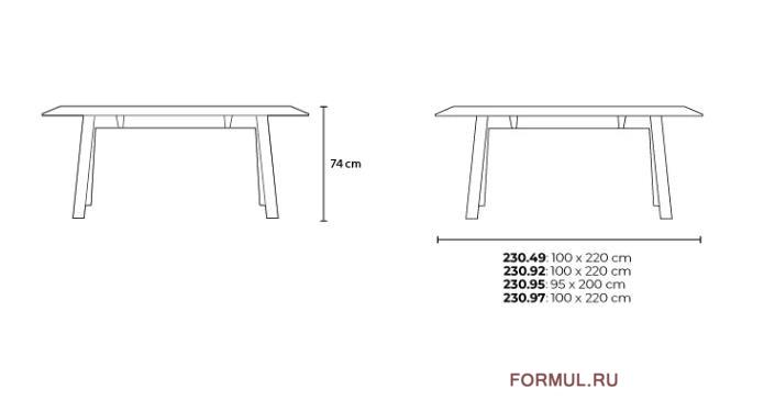 Стол Tonon Tabula A Стол Tonon Tabula A