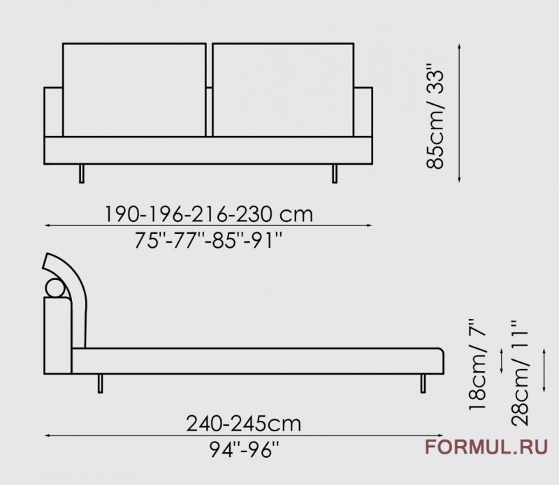 Кровать Bonaldo Owen Кровать Bonaldo Owen
