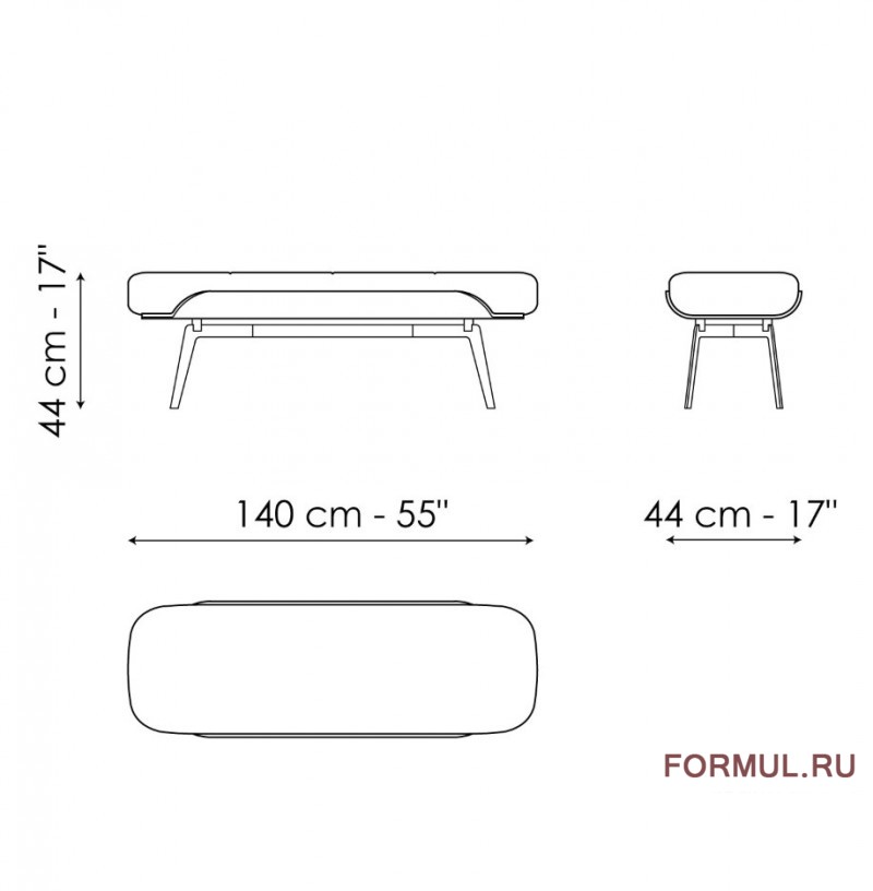 �������� Bonaldo Olos bench