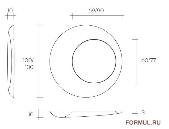 Зеркало Fiam Italia rosy Зеркало Fiam Italia rosy