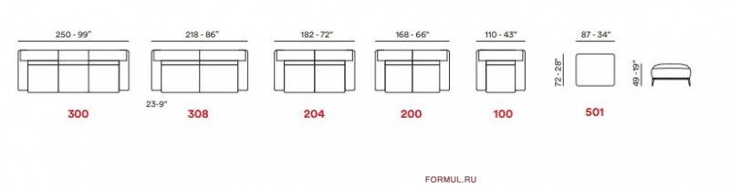 Диван MAXDIVANI Noa Диван MAXDIVANI Noa