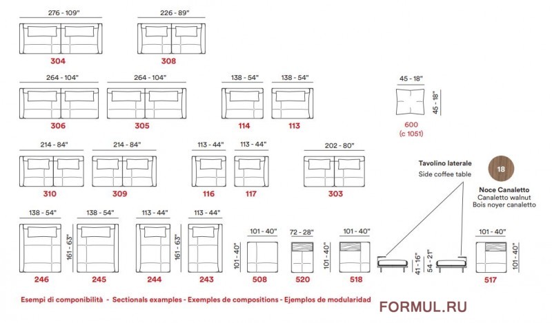 Диван MAXDIVANI Percy Диван MAXDIVANI Percy