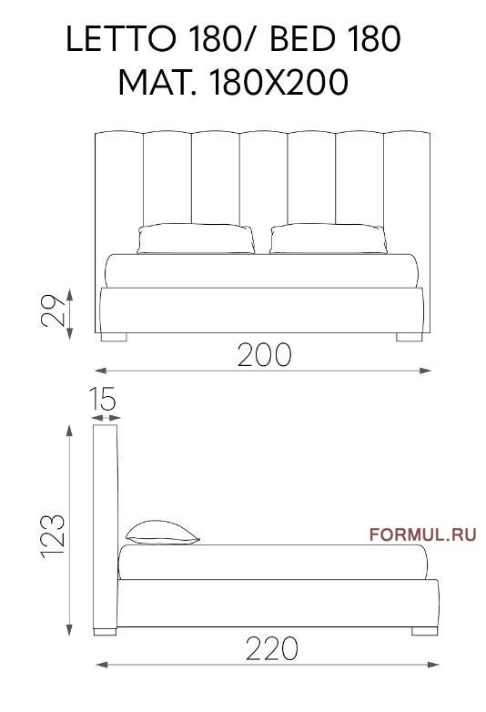 Кровать Tosconova Milano Кровать Tosconova Milano