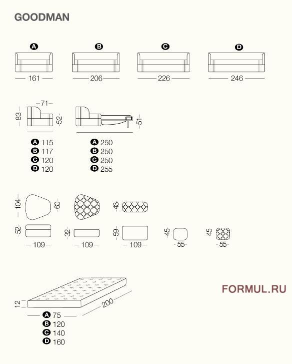 Диван кровать Milano Bedding Goodman Диван кровать Milano Bedding Goodman