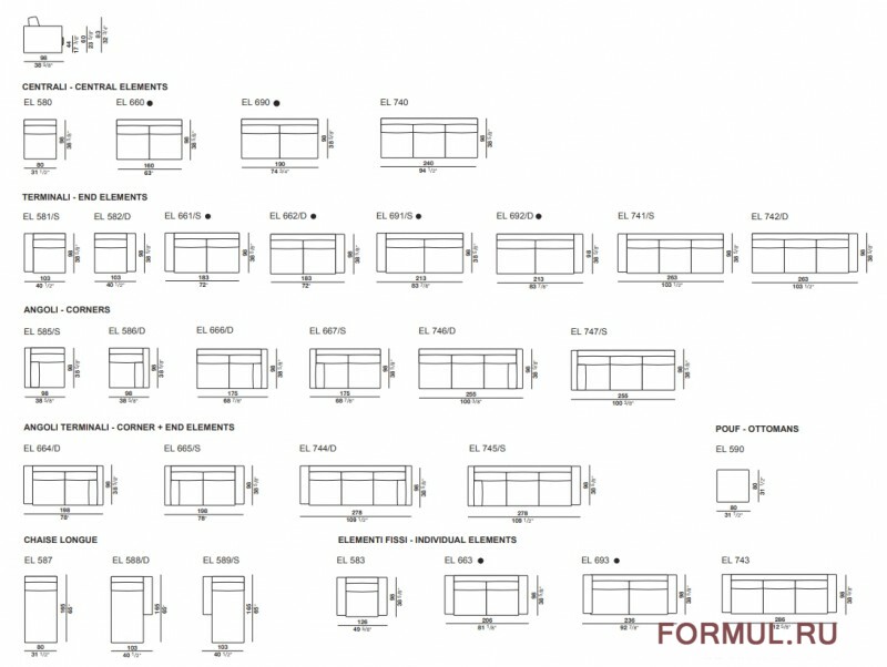 Диван Swan Italia Cambridge Диван Swan Italia Cambridge