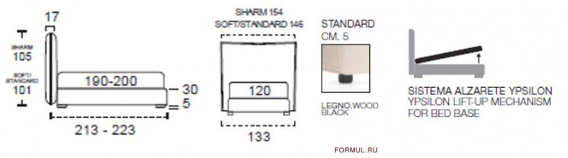 Кровать Rosini AEDE SOFT Кровать Rosini AEDE SOFT