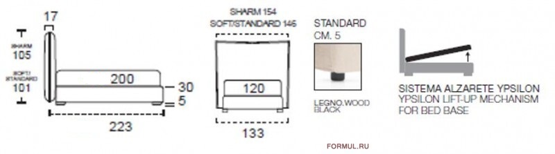 Кровать Rosini AEDE SOFT Кровать Rosini AEDE SOFT