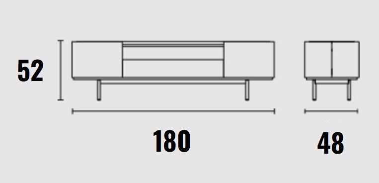   TV Calligaris Lake CS/6076-2
