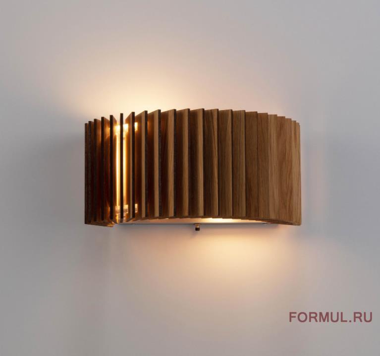 ��� Woodled Rotor Wall Lamp Horizontal