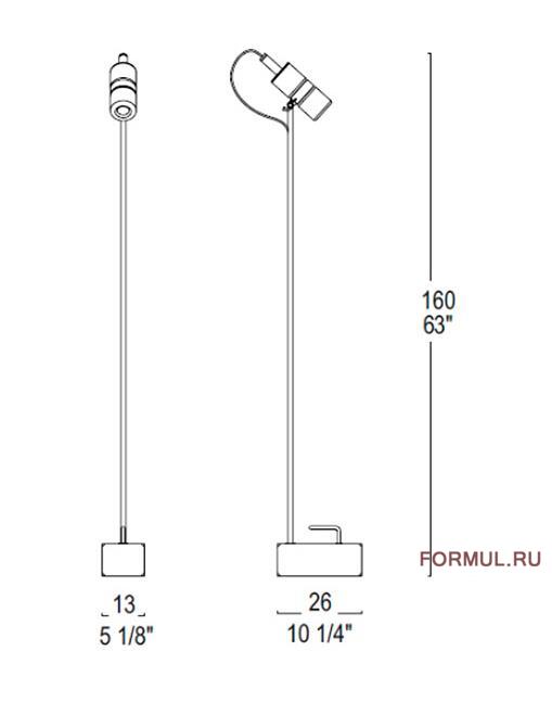 Торшер LEUCOS Shaker (Red) Торшер LEUCOS Shaker (Red)